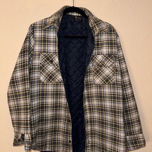 Vintage Flannel quilted shirt coat JCPenny Men’s Shop Large